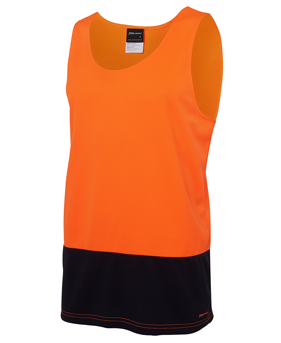 6HTS JB&#39;S HI-VIS TRADITIONAL SINGLET - ON THE GO SAFETY &amp; WORKWEAR