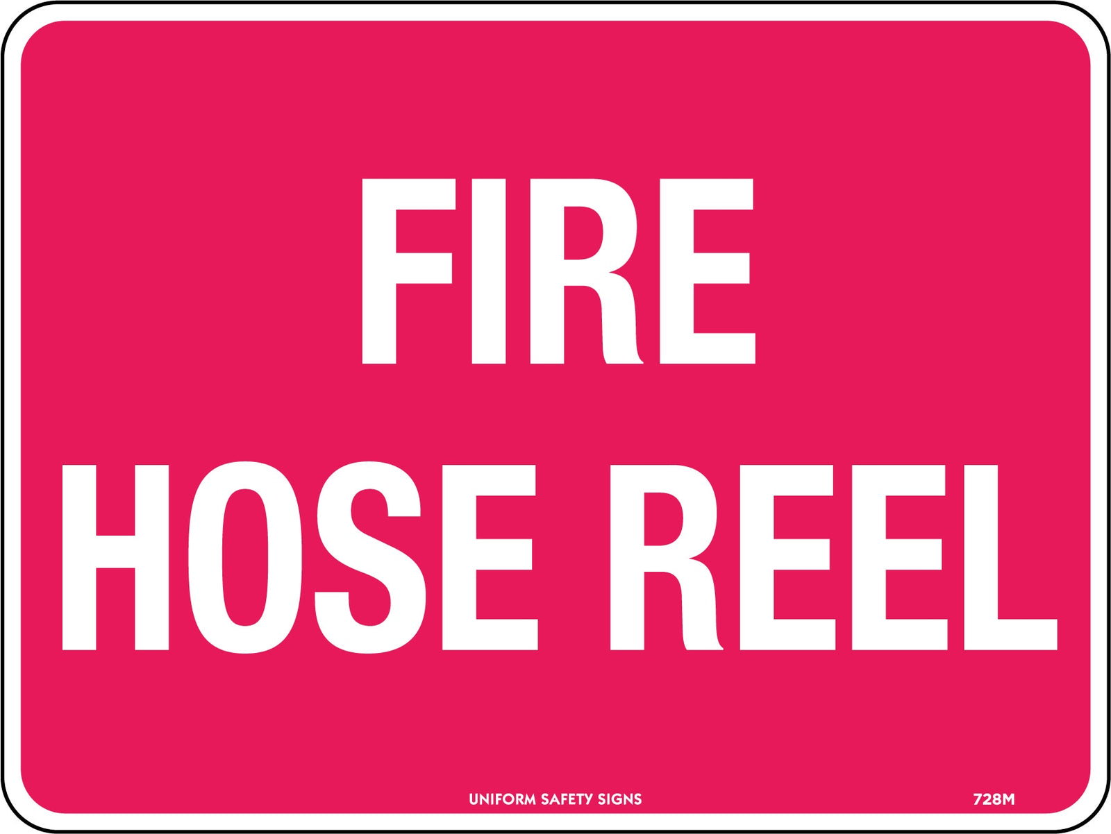 Fire Hose Reel Poly Sign 300x225mm 728MP