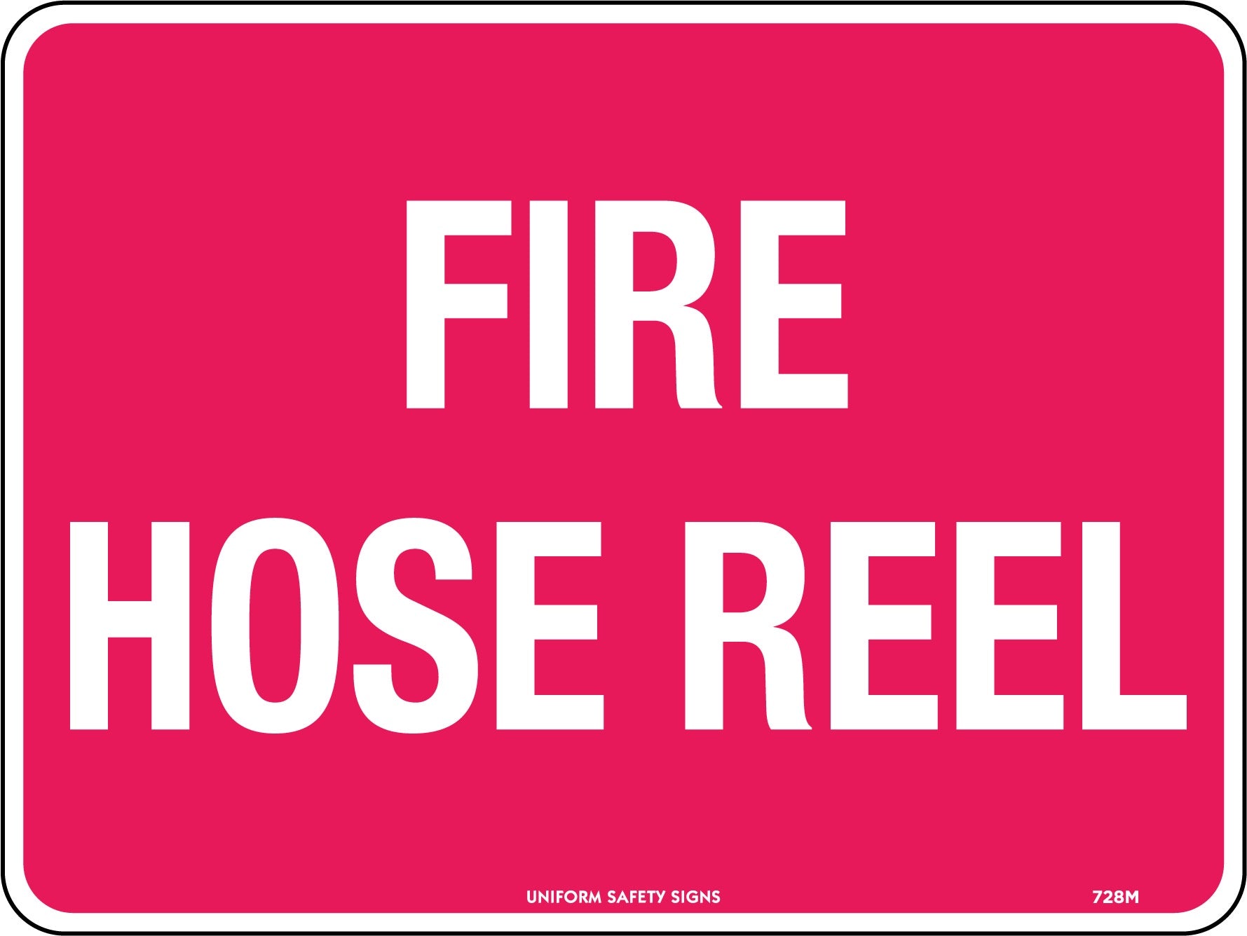 Fire Hose Reel Poly Sign 300x225mm 728MP