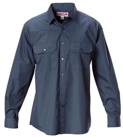 Y07590 HARD YAKKA PERMANENT PRESS LONG SLEEVE SHIRT - ON THE GO SAFETY &amp; WORKWEAR