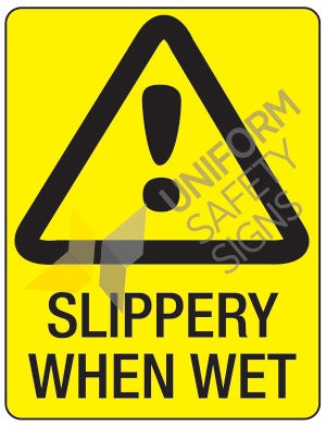 311MP 300x225mm Polypropylene SLIPPERY WHEN WET