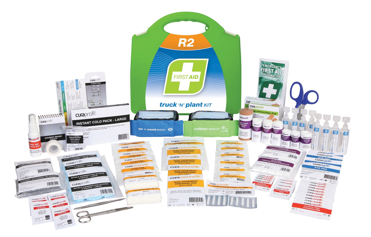 FAR2T20 FIRST AID KIT, R2, TRUCK &amp; PLANT OPERATORS KIT, PLASTIC PORTABLE