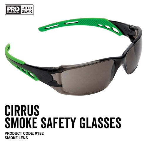 PRO Cirrus Green Arm Safety Glasses
