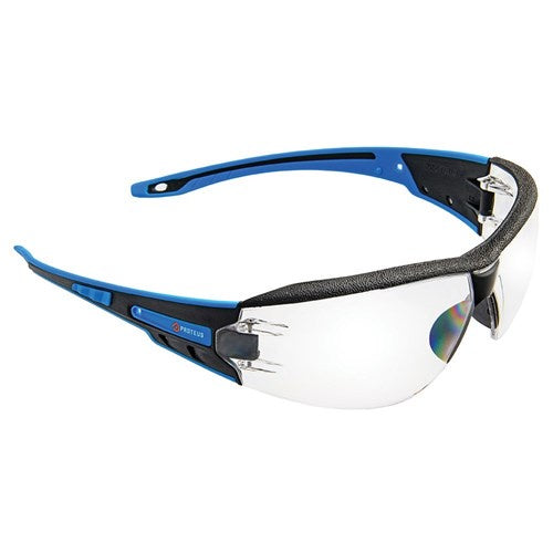 PROTEUS 1 SAFETY GLASSES CLEAR LENS INTEGRATED BROW DUST GUARD - 9500