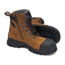 BLUNDSTONE Safety Boot Zip-up 150mm - Crazy Horse 983
