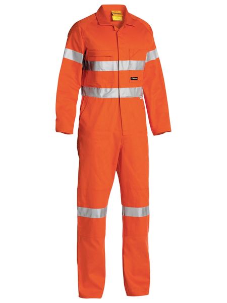 BC607T8 BISLEY HI VIS COVERALLS 3M REFLECTIVE TAPE - ON THE GO SAFETY & WORKWEAR