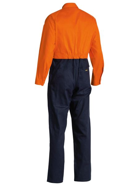 BC6357 BISLEY 2 TONE HI VIS COVERALLS REGULAR WEIGHT - ON THE GO SAFETY &amp; WORKWEAR