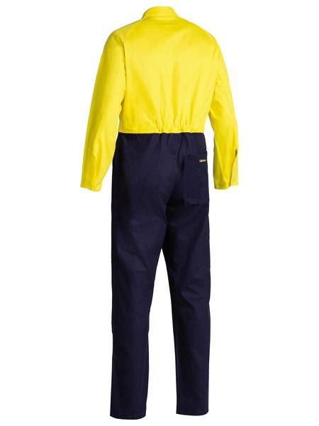 BC6357 BISLEY 2 TONE HI VIS COVERALLS REGULAR WEIGHT - ON THE GO SAFETY & WORKWEAR