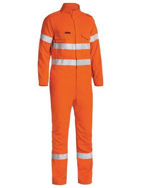 BC8085T BISLEY TENCATE TECASAFE PLUS 700 TAPED HI VIS ENGINEERED FR VENTED COVERALL - ON THE GO SAFETY &amp; WORKWEAR