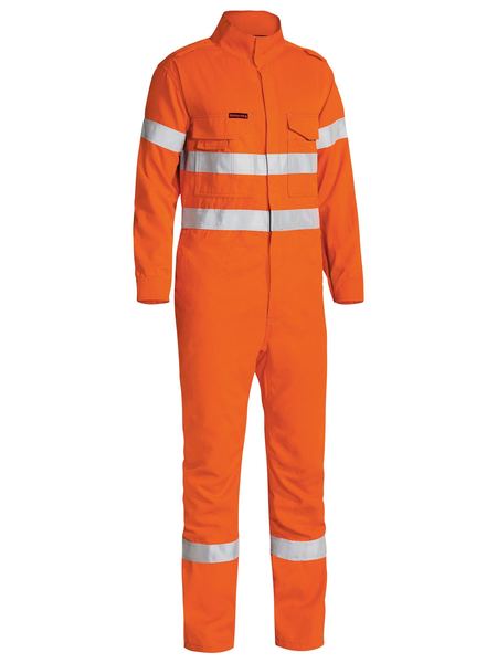 BC8085T BISLEY TENCATE TECASAFE PLUS 700 TAPED HI VIS ENGINEERED FR VENTED COVERALL - ON THE GO SAFETY & WORKWEAR