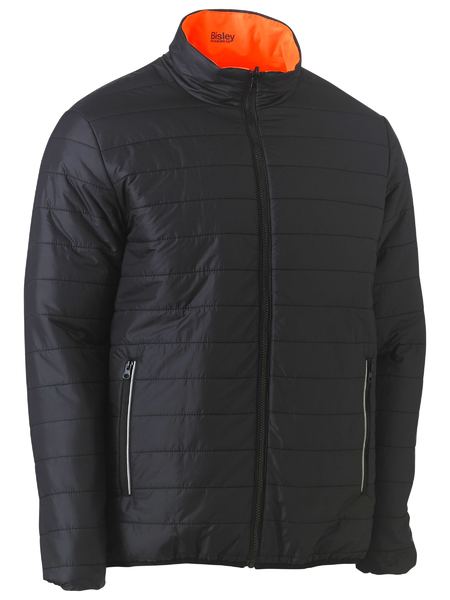 BISLEY Taped Hi Vis Reversible Puffer Jacket BJ6350HT