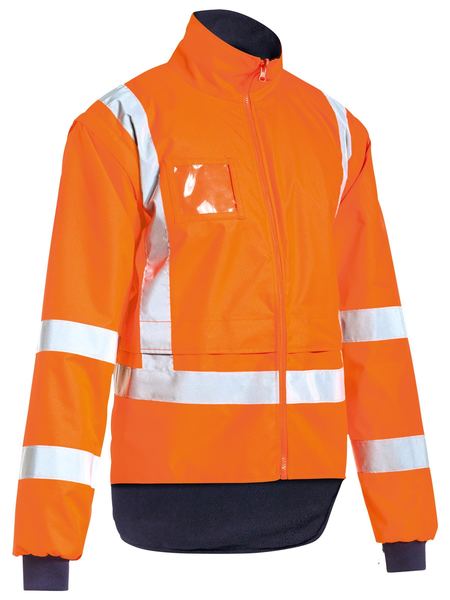 BJ6377HT BISLEY TTMC-W 5 IN 1 WET WEATHER JACKET - ON THE GO SAFETY &amp; WORKWEAR