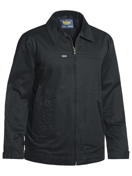 BJ6916 BISLEY COTTON DRILL JACKET WITH LIQUID REPELLENT FINISH - ON THE GO SAFETY &amp; WORKWEAR