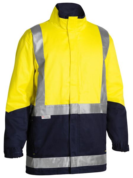 BJ6970T BISLEY 33M TAPED HI VIS 3 IN 1 DRILL JACKET - ON THE GO SAFETY & WORKWEAR