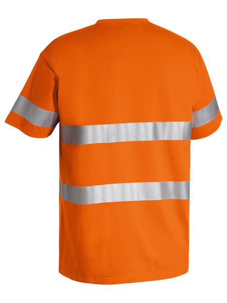 BK1017T BISLEY 3M TAPED HI VIS COTTON T-SHIRT - ON THE GO SAFETY &amp; WORKWEAR