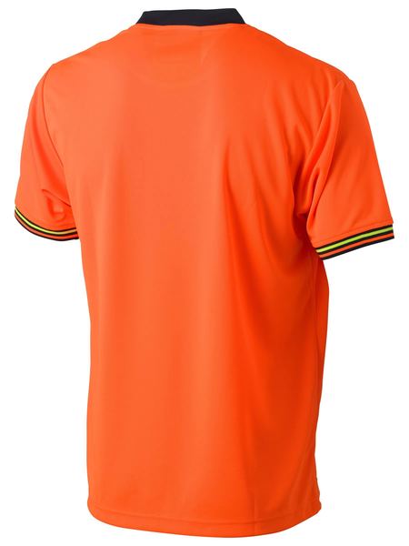 BK1220 BISLEY HI VIS POLYESTER MESH SHORT SLEEVE T-SHIRT - ON THE GO SAFETY & WORKWEAR