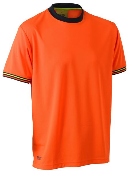 BK1220 BISLEY HI VIS POLYESTER MESH SHORT SLEEVE T-SHIRT - ON THE GO SAFETY & WORKWEAR