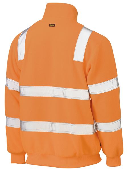 BISLEY Taped Hi Vis Rail Polar Fleece Jumper BK6816T