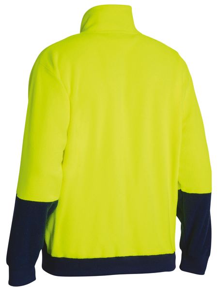 BK6889 BISLEY HI VIS POLAR 1/4 ZIP FLEECE PULLOVER - ON THE GO SAFETY & WORKWEAR