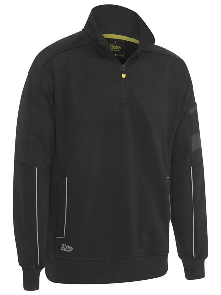 BISLEY 1/4 Zip Work Fleece Pullover BK6924