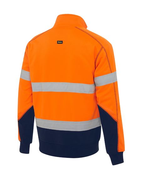 BK6987T BISLEY TAPED HI VIS FLEECE PULLOVER WITH SHERPA LINING - ON THE GO SAFETY &amp; WORKWEAR