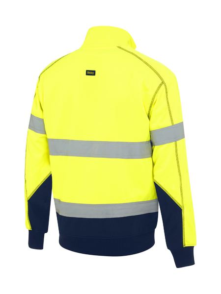 BK6987T BISLEY TAPED HI VIS FLEECE PULLOVER WITH SHERPA LINING - ON THE GO SAFETY & WORKWEAR