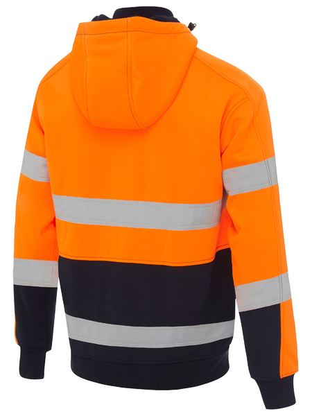 BK6988T BISLEY TAPED HI VIS FLEECE HOODIE WITH SHERPA LINING - ON THE GO SAFETY &amp; WORKWEAR