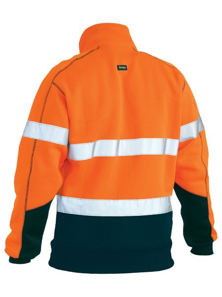 BK6989T BISLEY TAPED HI VIS FLEECE PULLOVER - ON THE GO SAFETY &amp; WORKWEAR