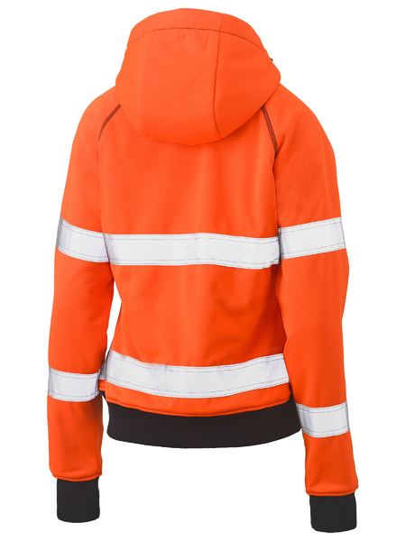 BISLEY Ladies Taped Hi Vis Fleece Hoodie BKL6819T