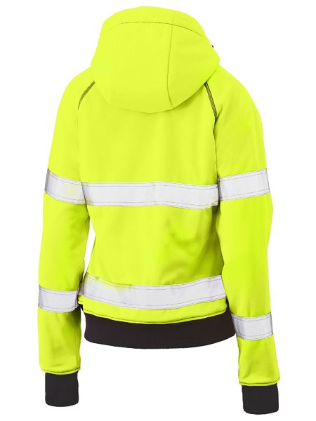 BISLEY Ladies Taped Hi Vis Fleece Hoodie BKL6819T