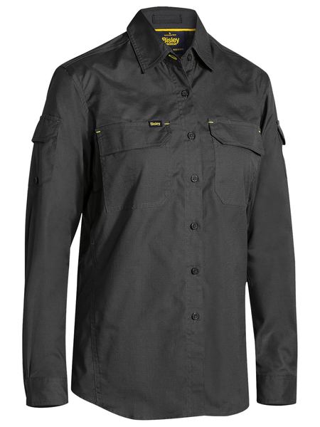 BL6414 BISLEY LADIES X AIRFLOW RIPSTOP SHIRT - ON THE GO SAFETY &amp; WORKWEAR