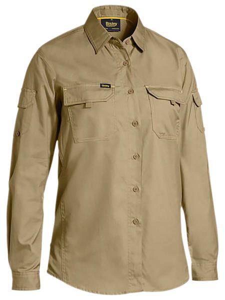 BL6414 BISLEY LADIES X AIRFLOW RIPSTOP SHIRT - ON THE GO SAFETY & WORKWEAR