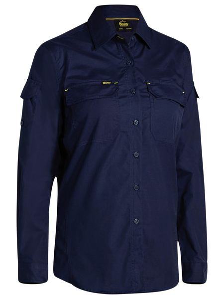 BL6414 BISLEY LADIES X AIRFLOW RIPSTOP SHIRT - ON THE GO SAFETY & WORKWEAR