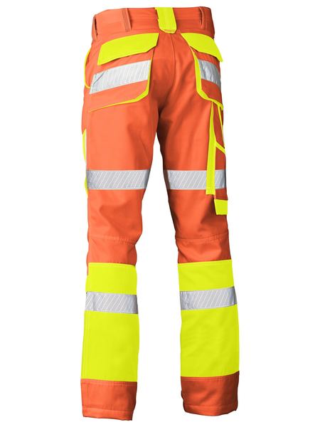BP6411T BISLEY TAPED BIOMOTION DOUBLE HI VIS PANT - ON THE GO SAFETY & WORKWEAR