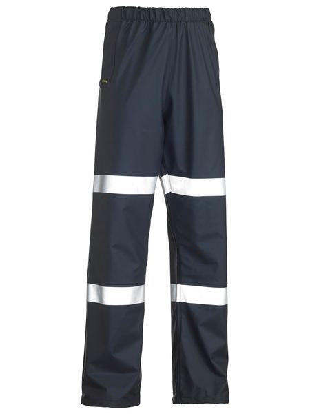 BP6936T BISLEY TAPED STRETCH PU RAIN PANT - ON THE GO SAFETY &amp; WORKWEAR