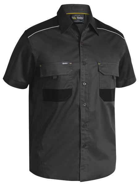 BISLEY Flex &amp; Move Mechanical Stretch Shirt - Short Sleeve BS1133
