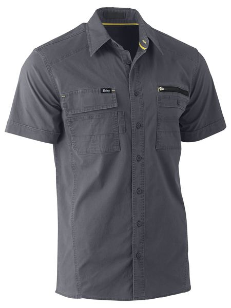 BISLEY Flex &amp; Move Utility Work Shirt - Short Sleeve BS1144