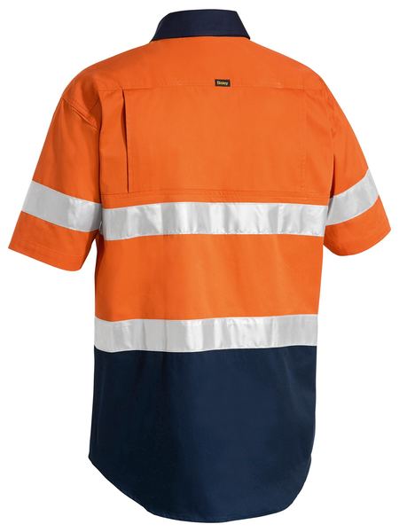 BISLEY 3M Taped Two Tone Hi Vis Cool Lightweight Shirt - Short Sleeve BS1896