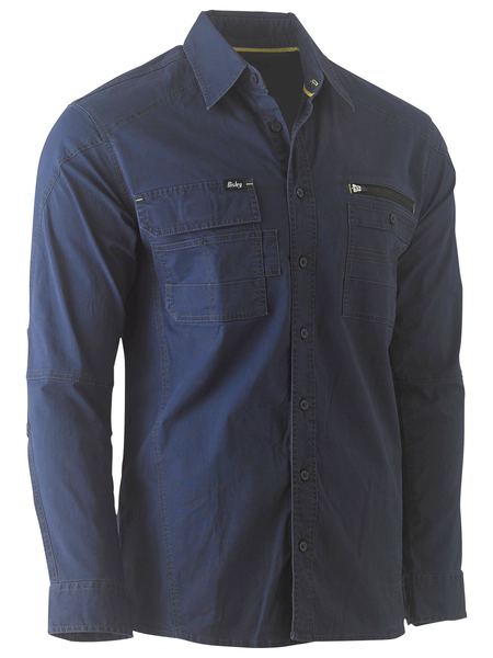 BISLEY Flex & Move Utility Work Shirt - Long Sleeve BS6144