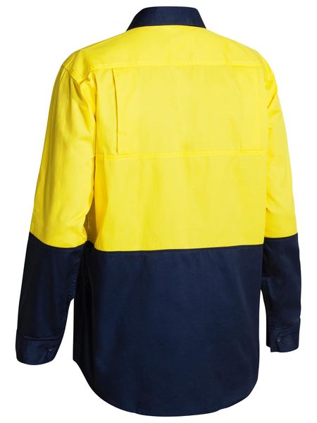 BISLEY Two Tone Hi Vis Cool Lightweight Drill Shirt - Long Sleeve BS6895