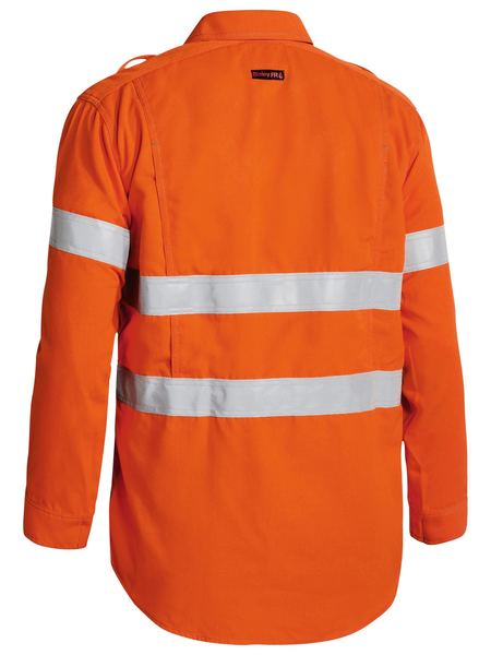 BISLEY Tencate Tecasafe Plus 700 Taped Hi Vis FR Vented Long Sleeve Shirt BS8081T