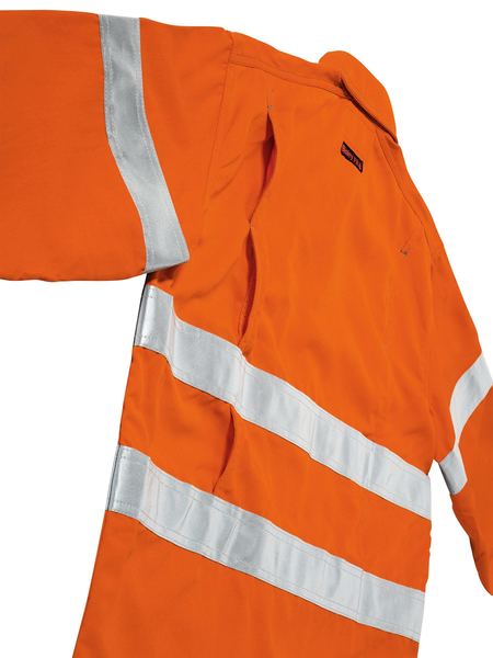 BISLEY Tencate Tecasafe Plus 700 Taped Hi Vis FR Vented Long Sleeve Shirt BS8081T