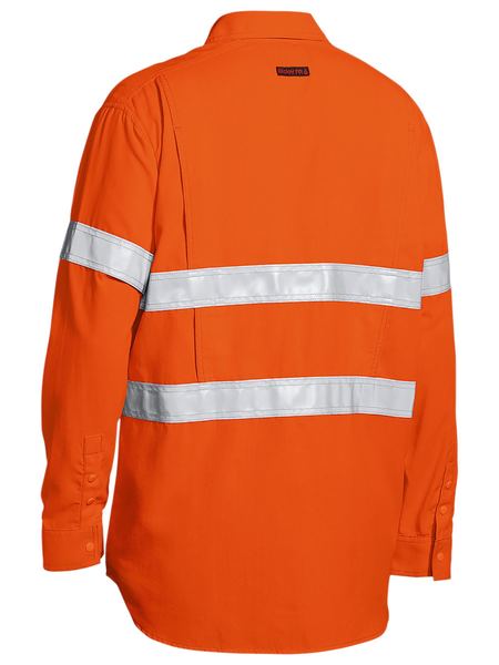 BISLEY Tencate Tecasafe Plus 480 Taped Hi Vis Lightweight FR Vented Long Sleeve Shirt BS8238T