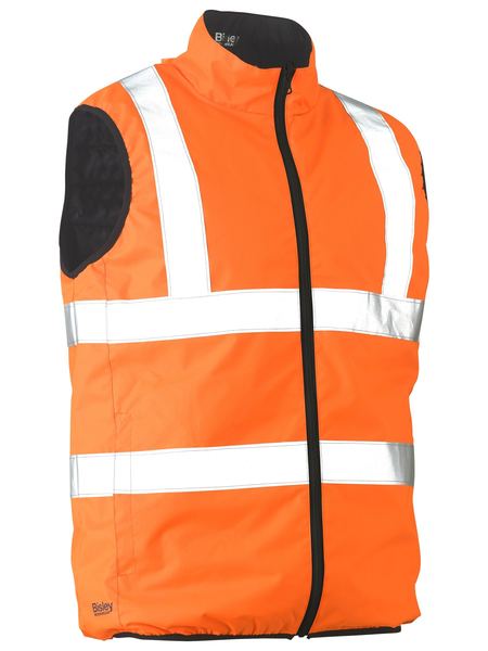 BISLEY Taped Hi Vis Reversible Puffer Vest BV0330HT