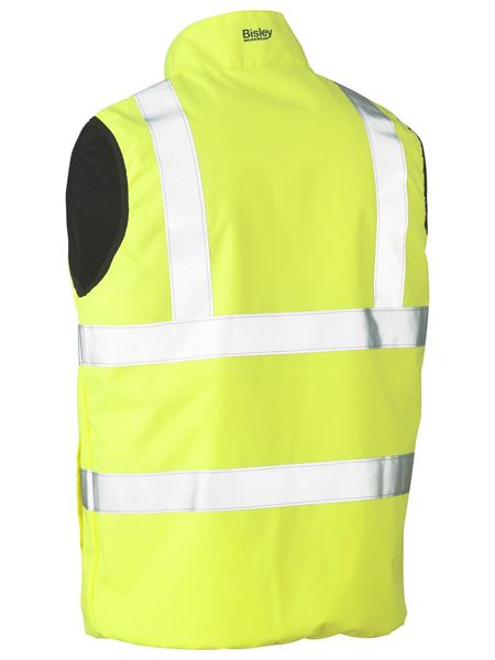 BISLEY Taped Hi Vis Reversible Puffer Vest BV0330HT