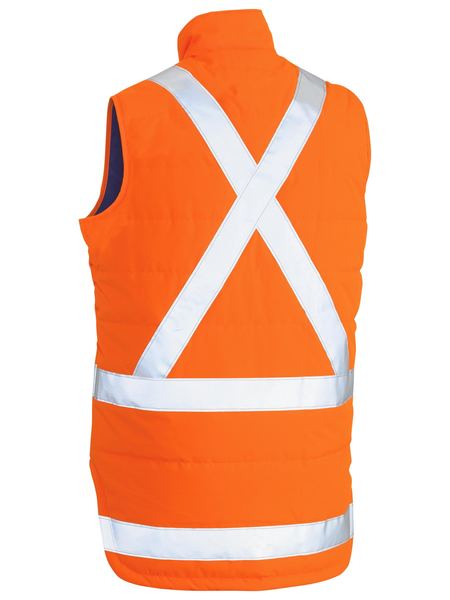 BISLEY TTMC-W X Taped Hi Vis Puffer Vest BV0379XT
