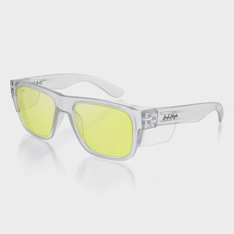 SAFESTYLE Fusions Clear Frame Yellow Lens FCY100