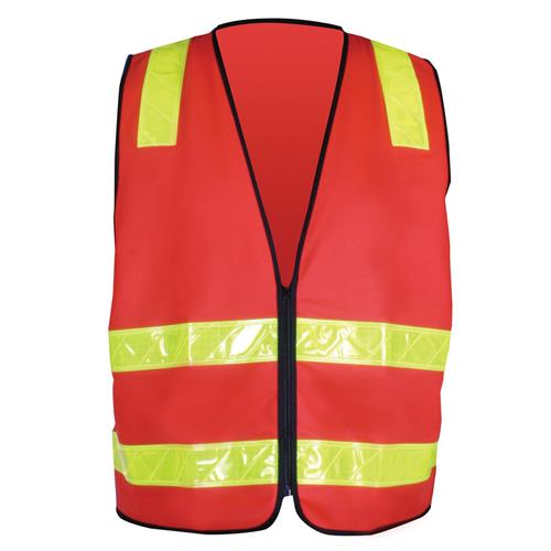 VIC ROADS STYLE HI-VIS VEST - ORANGE - ON THE GO SAFETY & WORKWEAR