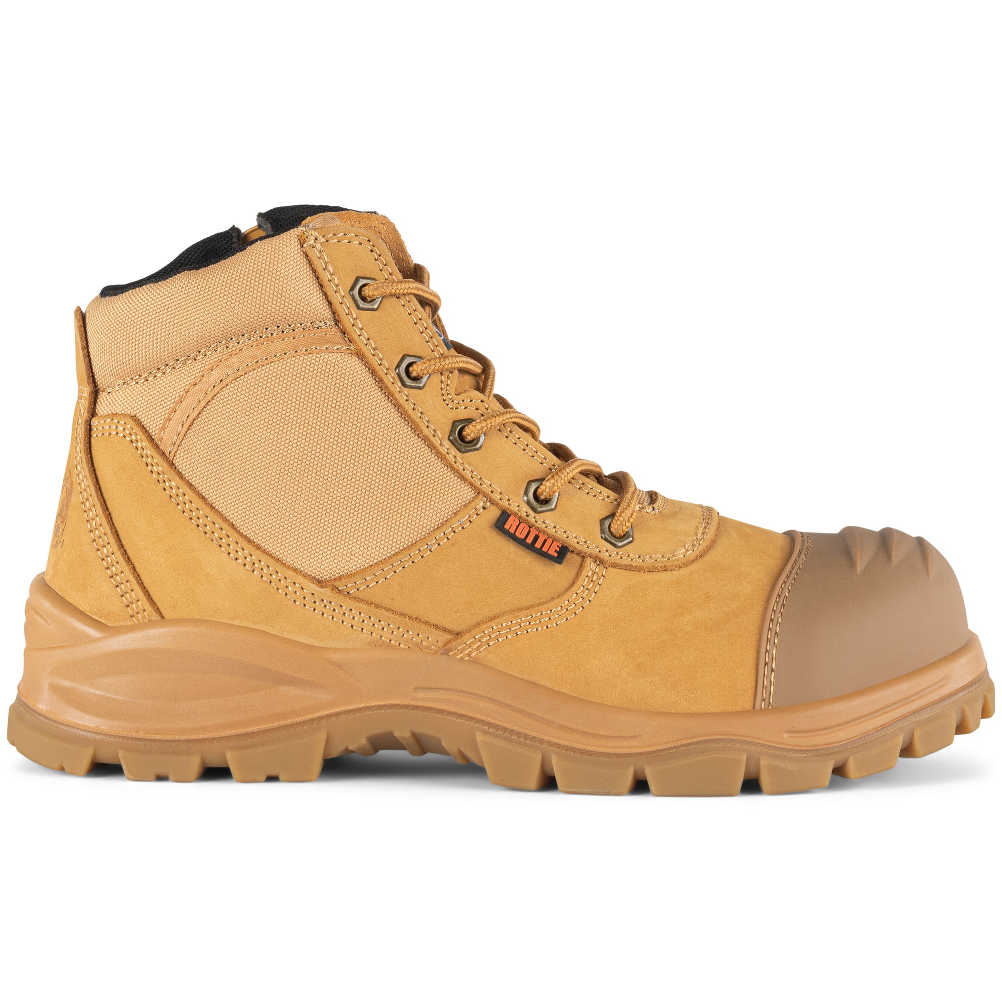 Rottie Work Boot Zipside Bump Cap Low Cut RWB2