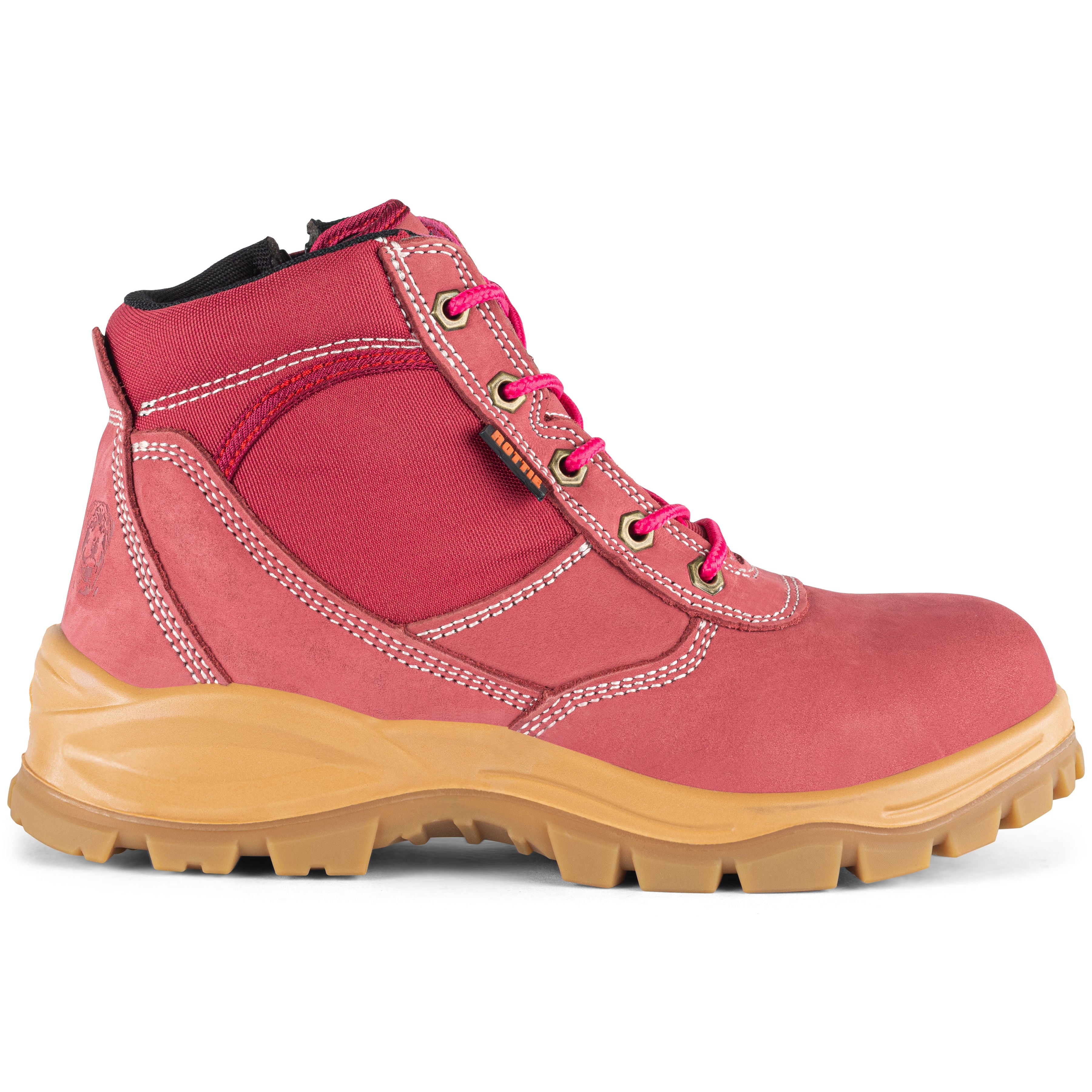 Rottie Work Boot Zipside Lace Up No Bump Cap RWB3 ON THE GO SAFETY WORKWEAR